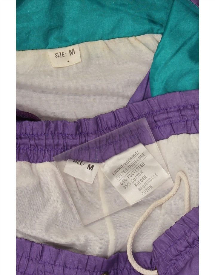 Vintage Womens Full Tracksuit UK 14 Medium  Purple Colourblock