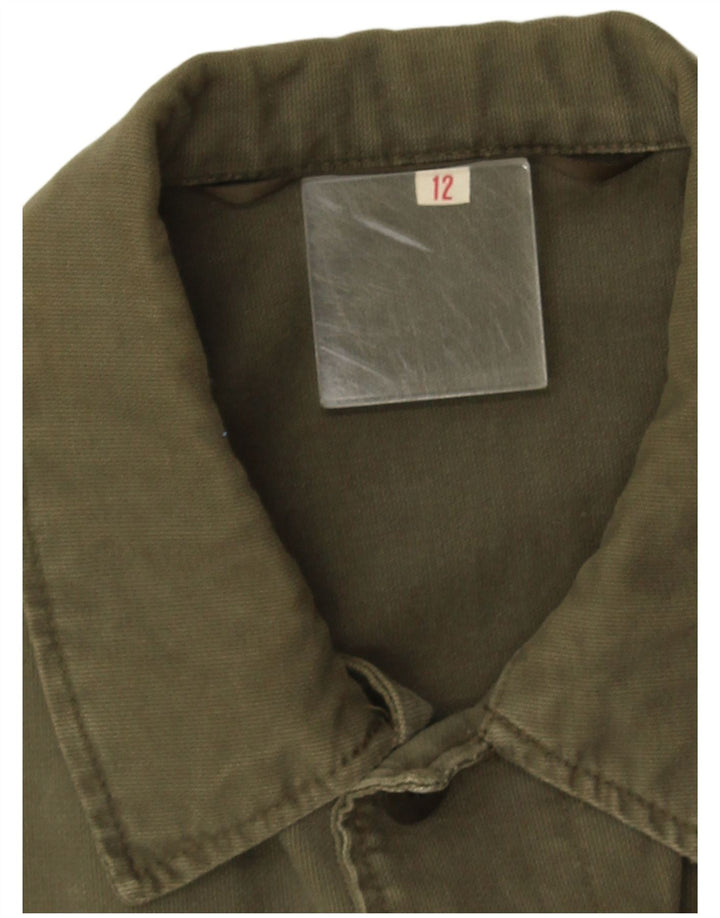 Vintage Mens Military Jacket UK 38 Medium Khaki