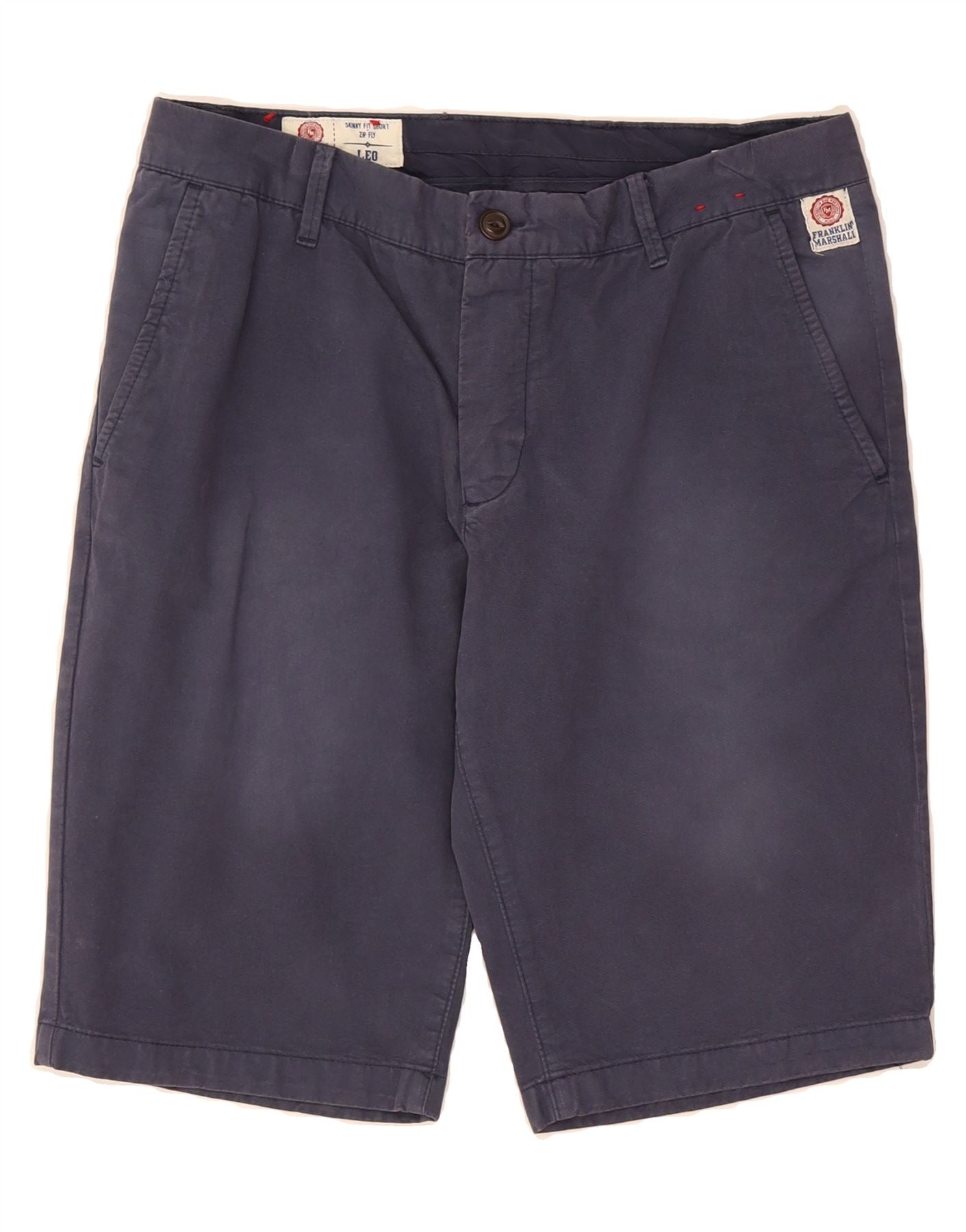 FRANKLIN MARSHALL Pantaloncini chino aderenti da uomo, taglia 32, in cotone  blu navy medio