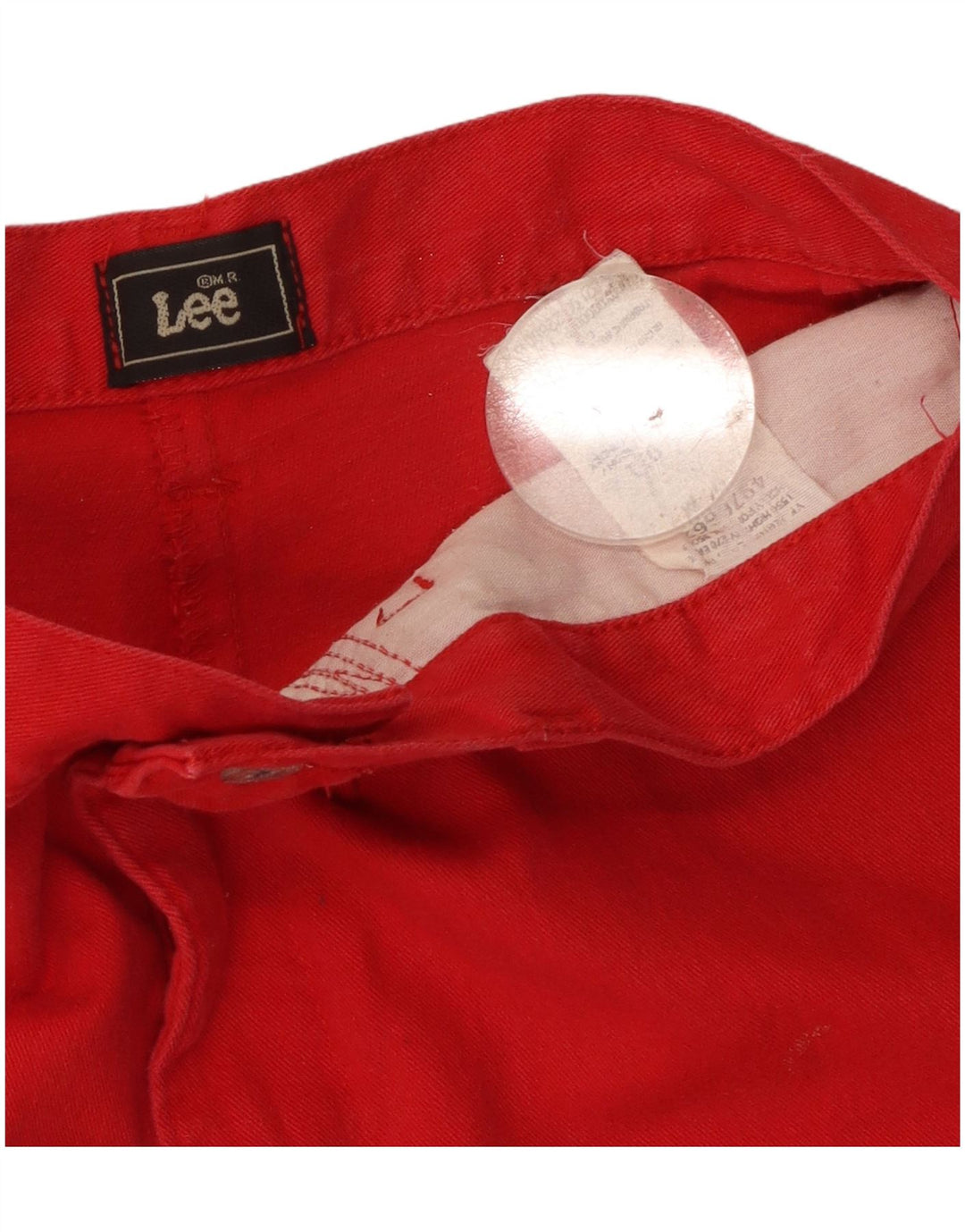 LEE Womens Casual Shorts Medium W30 Red Cotton
