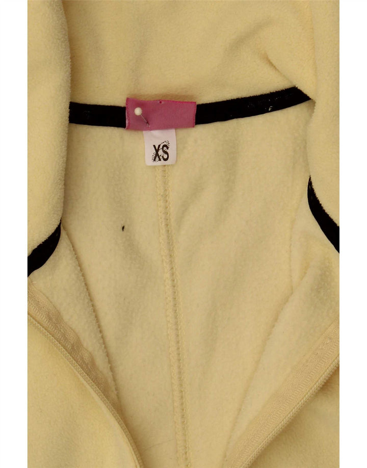 Asics Womens Fleece Jacket UK 6 XS Yellow