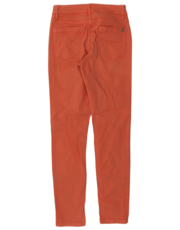 Massimo Dutti Womens Slim Cropped Jeans EU 38 Small W28 L28 Orange Cotton