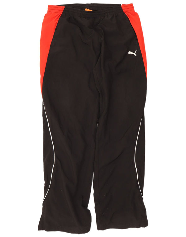 Puma Mens Tracksuit Trousers Large  Black Colourblock Polyester