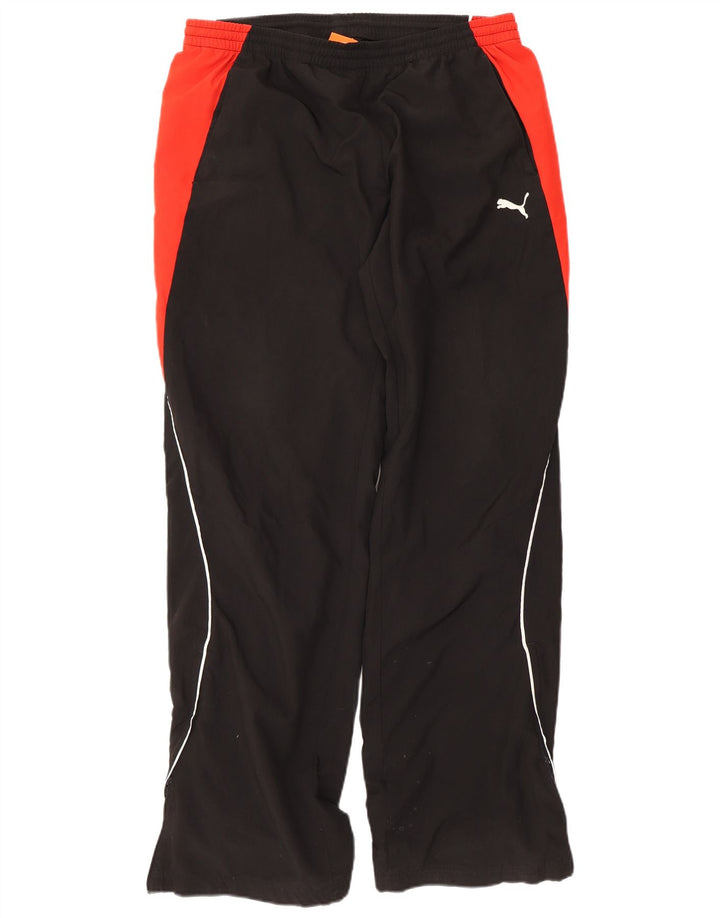 Puma Mens Tracksuit Trousers Large  Black Colourblock Polyester