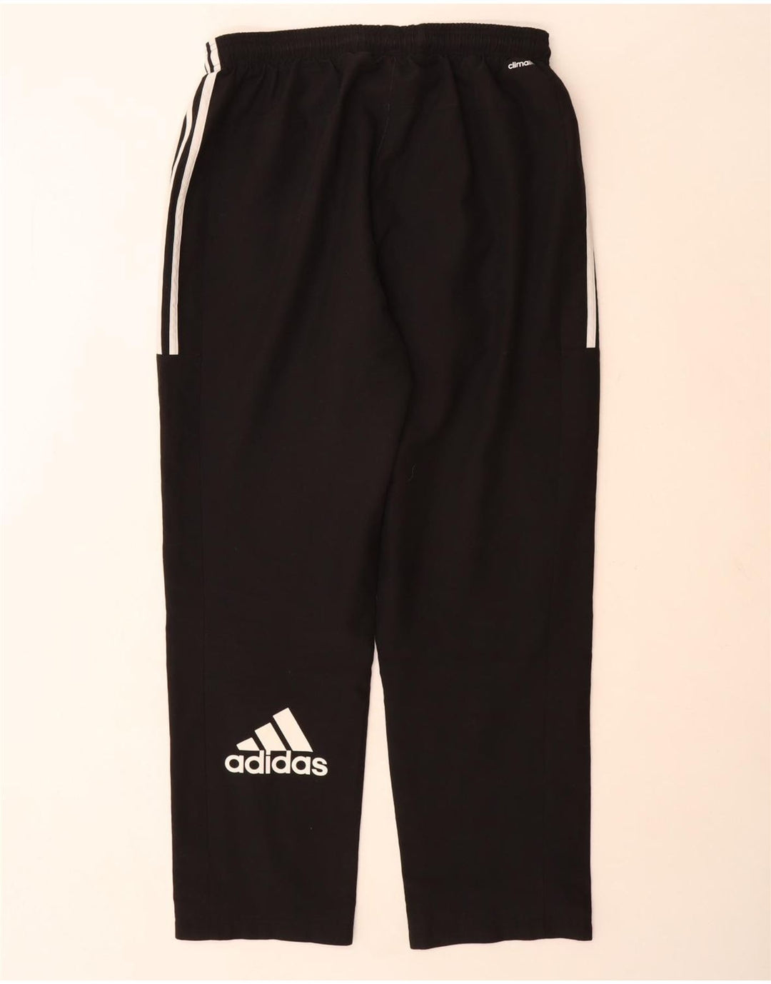 Adidas Mens Climalite Graphic Tracksuit Trousers Large  Black Polyester