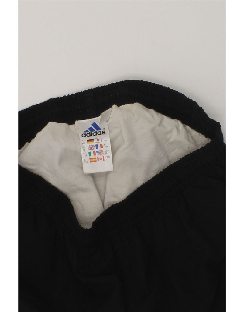 ADIDAS Boys Sport Shorts 11-12 Years Black Polyester | Vintage Adidas | Thrift | Second-Hand Adidas | Used Clothing | Messina Hembry 