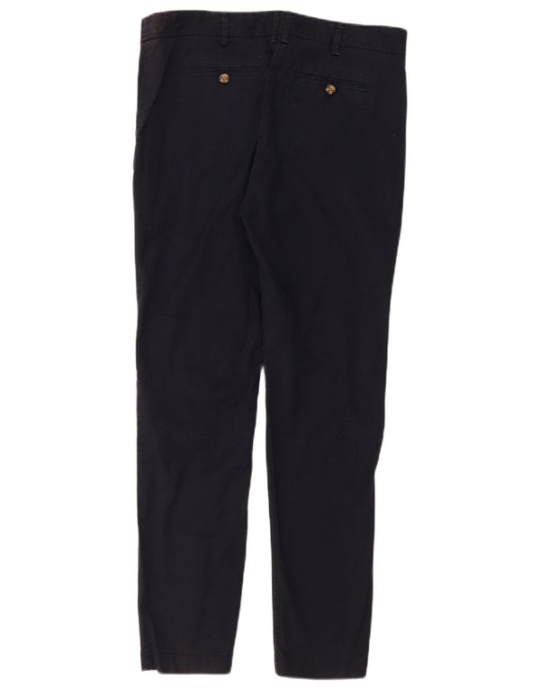 Hobbs Womens Skinny Chino Trousers UK 12 Medium W34 L31 Navy Blue