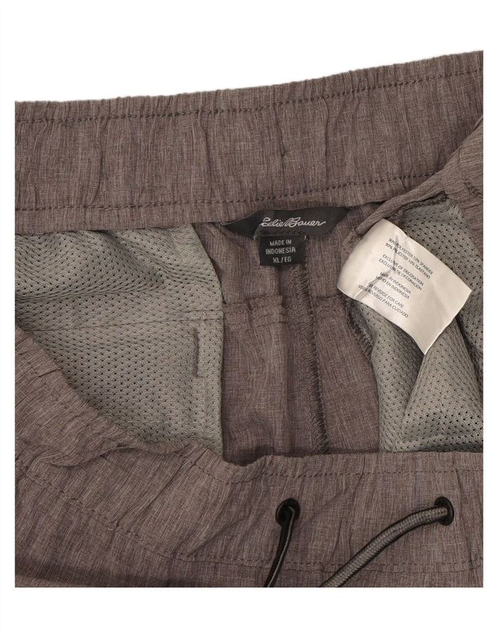 EDDIE BAUER Mens Casual Shorts XL Grey Polyester Vintage Eddie Bauer and Second-Hand Eddie Bauer from Messina Hembry 