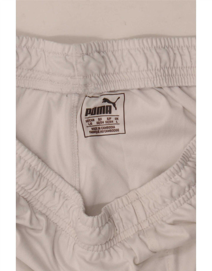 Puma Mens Sport Shorts Large White Polyester