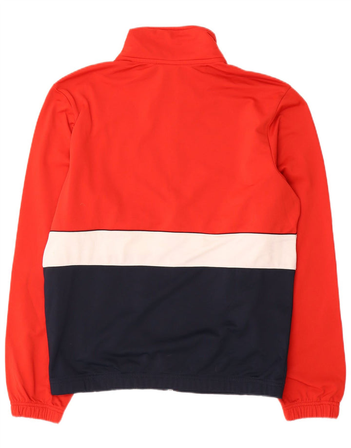 Nike Mens Tracksuit Top Jacket Medium Red Colourblock Polyester