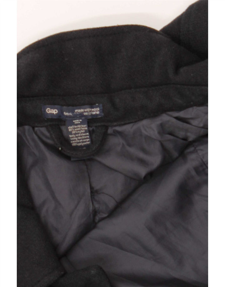 Gap Womens Overcoat UK 10 Small Navy Blue Wool