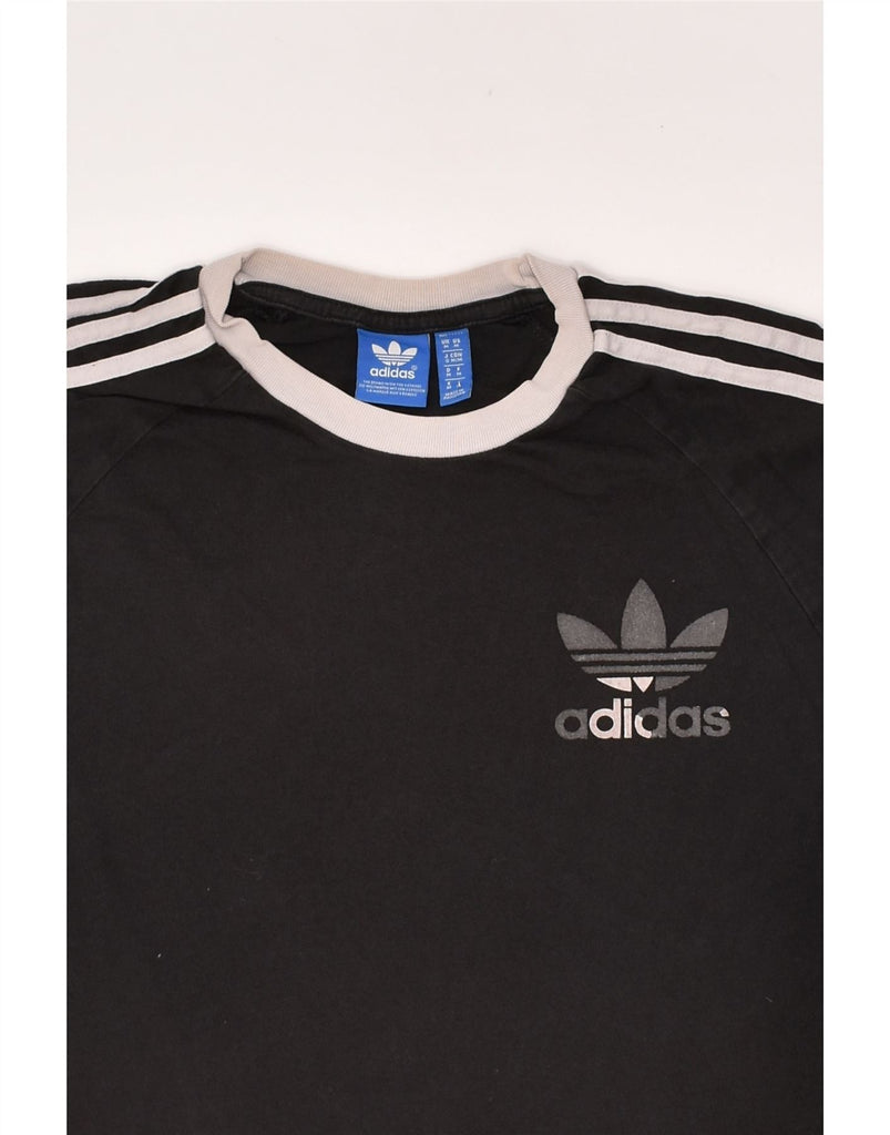 ADIDAS Mens T-Shirt Top Medium Black Cotton | Vintage Adidas | Thrift | Second-Hand Adidas | Used Clothing | Messina Hembry 