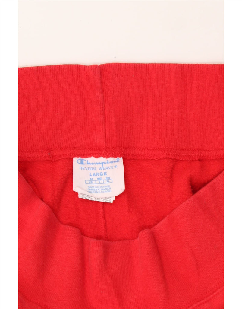 CHAMPION Mens Graphic Tracksuit Trousers Joggers Large Red Cotton Vintage Champion and Second-Hand Champion from Messina Hembry 
