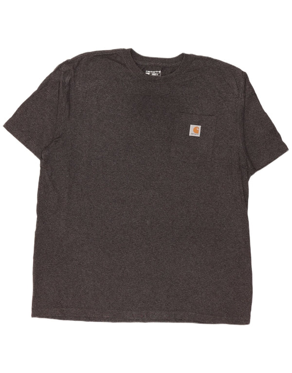 Carhartt Mens Loose Fit T-Shirt Top XL Grey Cotton