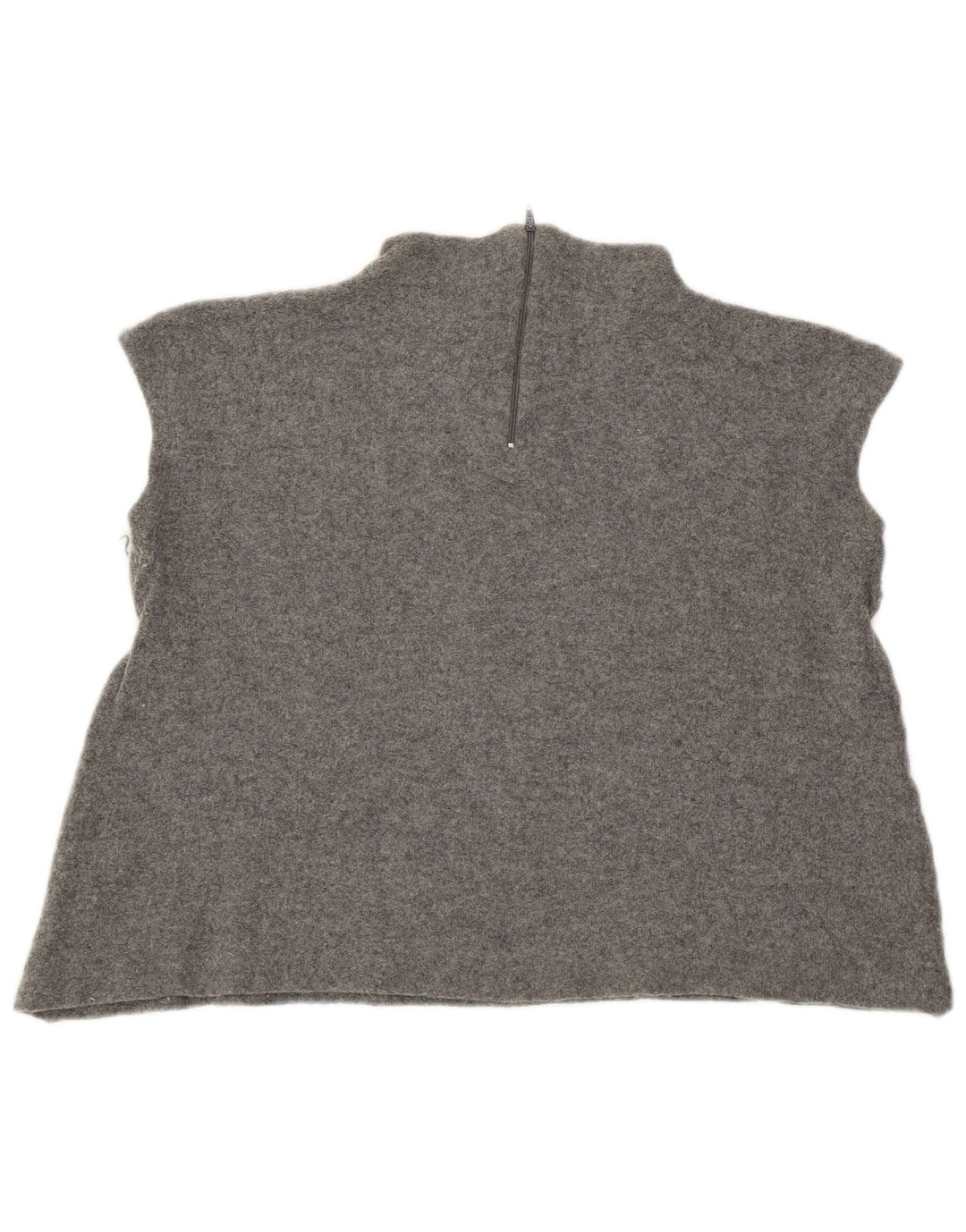 Zara Womens Vest Tank Top UK 14 Medium Grey Wool