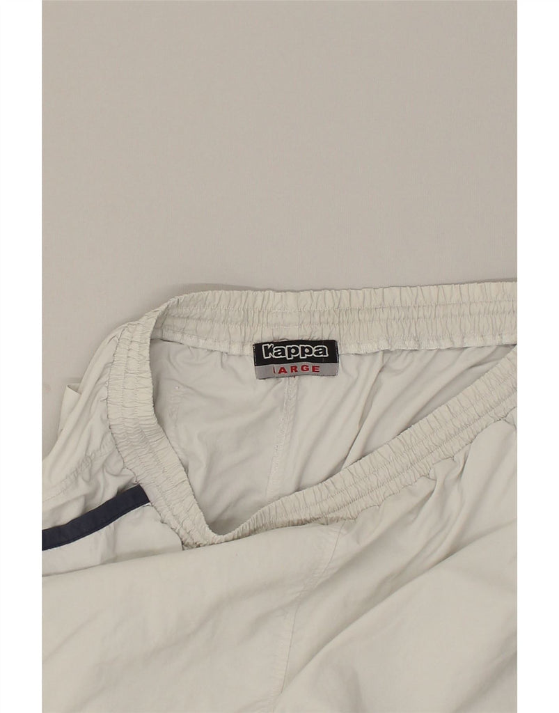 KAPPA Mens Sport Shorts Large Grey Polyamide | Vintage Kappa | Thrift | Second-Hand Kappa | Used Clothing | Messina Hembry 