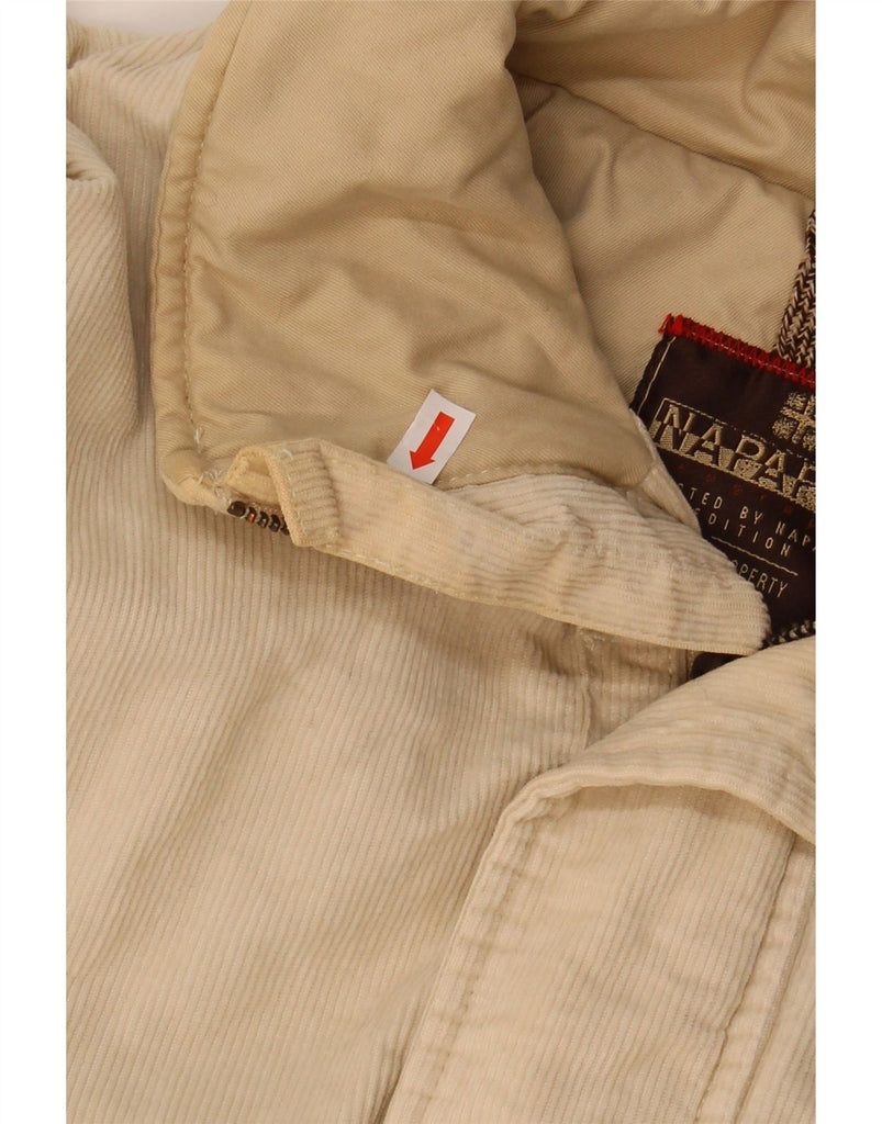 NAPAPIJRI Mens Corduroy Jacket UK 40 Large Beige Cotton Vintage Napapijri and Second-Hand Napapijri from Messina Hembry 