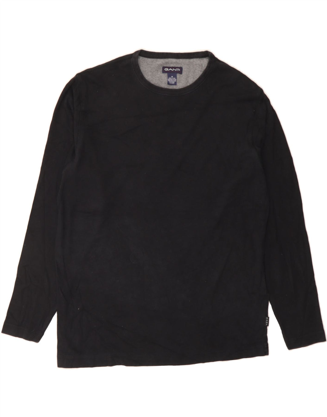GANT Mens Crew Neck Jumper Sweater Medium Black Cotton Vintage Gant and Second-Hand Gant from Messina Hembry 