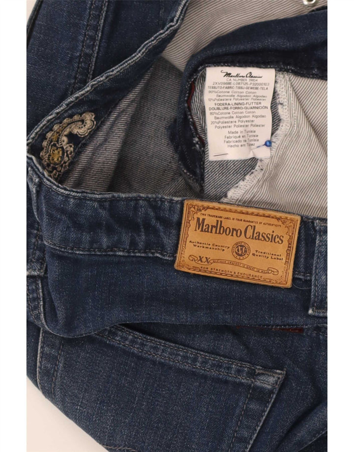 Marlboro Classics Womens Slim Jeans W32 L30 Navy Blue Cotton