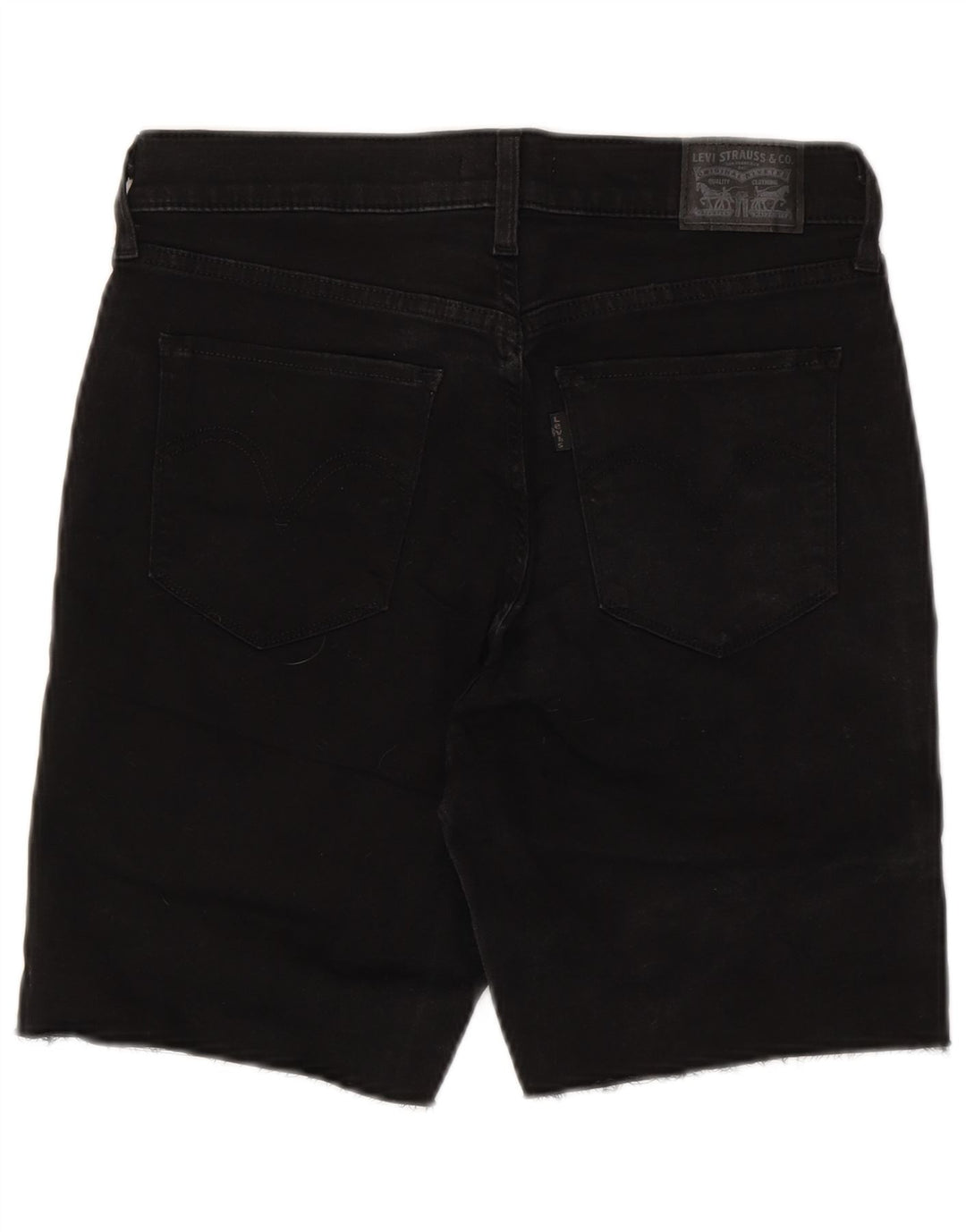 LEVI'S Womens Classics Denim Shorts W29 Medium  Black Cotton