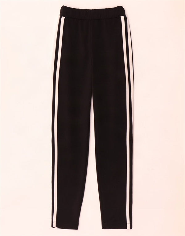 Adidas Girls Aeroready Tracksuit Trousers 9-10 Years Black Polyester