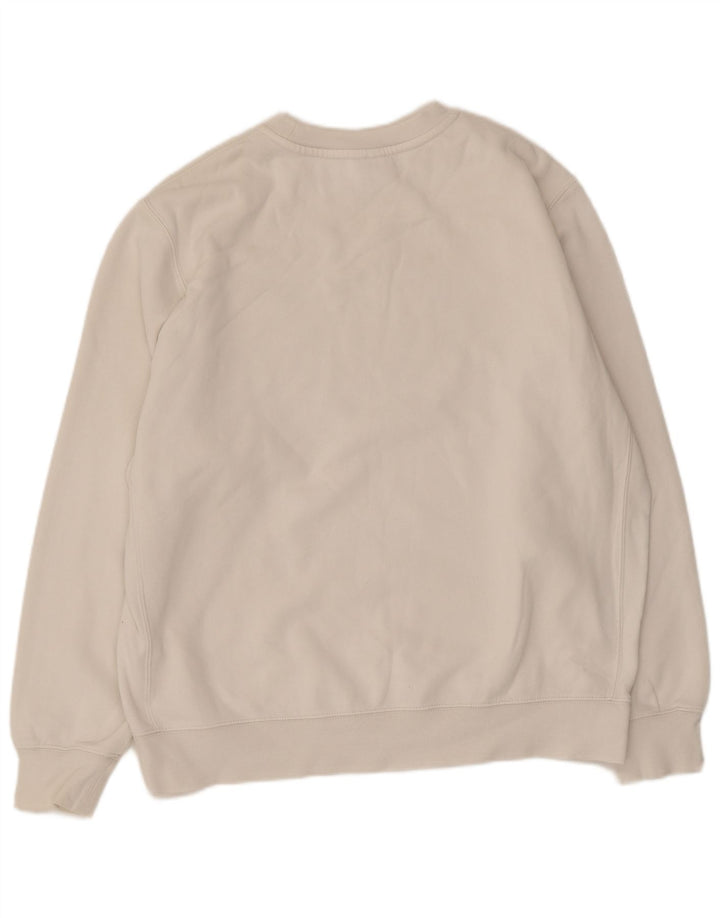 Nike Mens Sweatshirt Jumper Large White Cotton