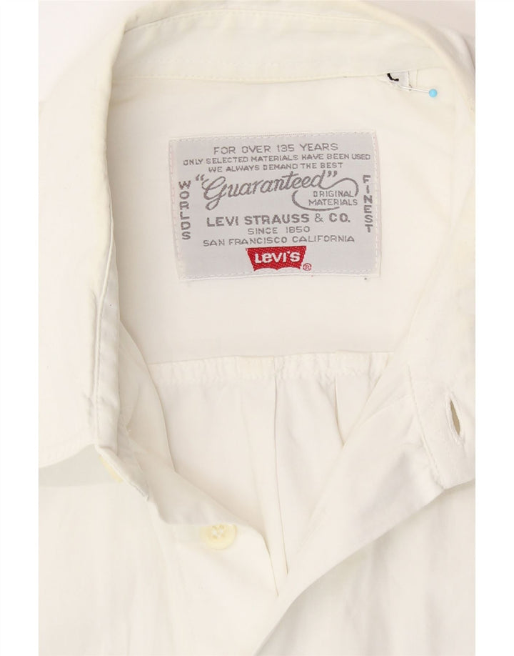 Levi's Mens Short Sleeve Shirt Large White