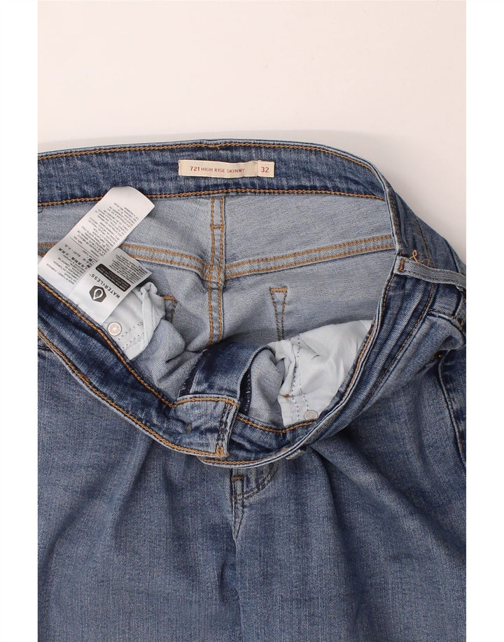 LEVI'S Womens 721 High Rise Skinny Jeans W32 L30 Blue Polyester Vintage Levi's and Second-Hand Levi's from Messina Hembry 