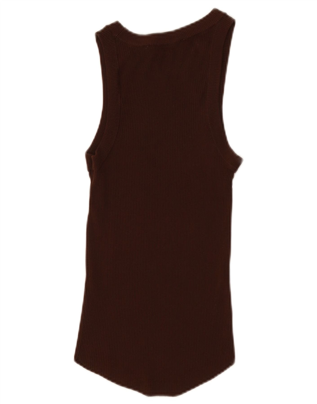 Zara Womens Vest Top UK 8 Small Brown Viscose