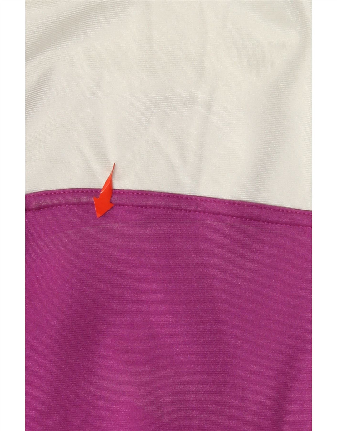 ASICS Womens Graphic Tracksuit Top Jacket IT 46 Large Purple Colourblock