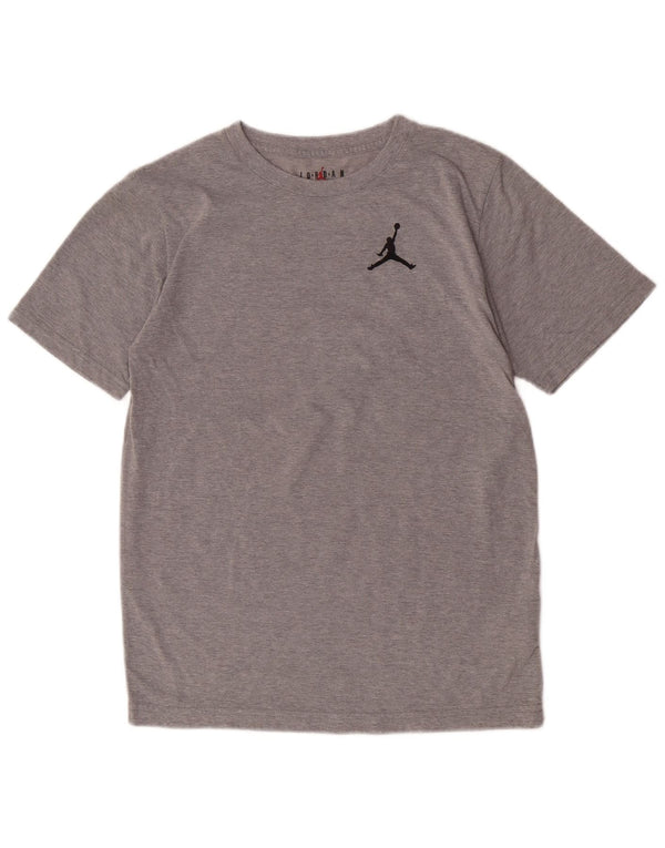 Jordan Boys T-Shirt Top 13-14 Years XL Grey Flecked Cotton