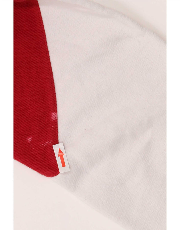 Champion Mens Sweatshirt Jumper Medium White Colourblock Cotton