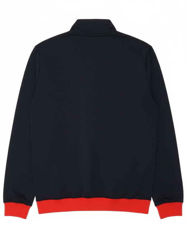 Adidas Girls Graphic Tracksuit Top Jacket 13-14 Years Navy Blue Colourblock