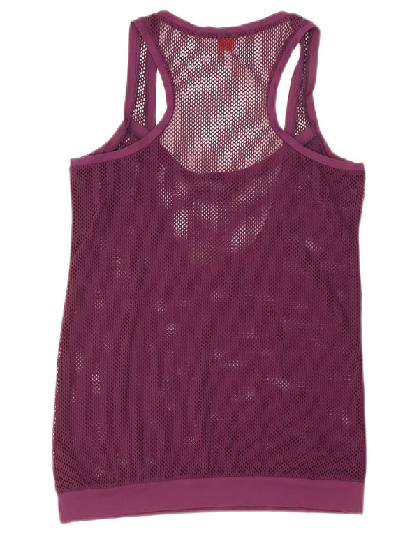 Hugo Boss Womens Vest Top UK 6 XS Purple