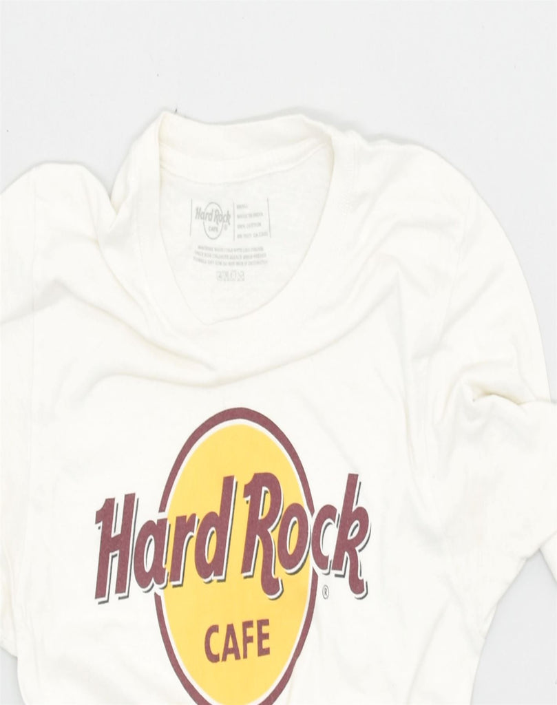 HARD ROCK CAFE Mens Munich Graphic T-Shirt Top Small White Cotton | Vintage | Thrift | Second-Hand | Used Clothing | Messina Hembry 