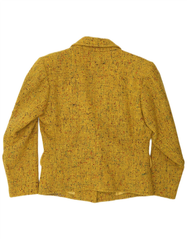 Yves Saint Laurent Womens Blazer Jacket EU 38 Medium Yellow Flecked