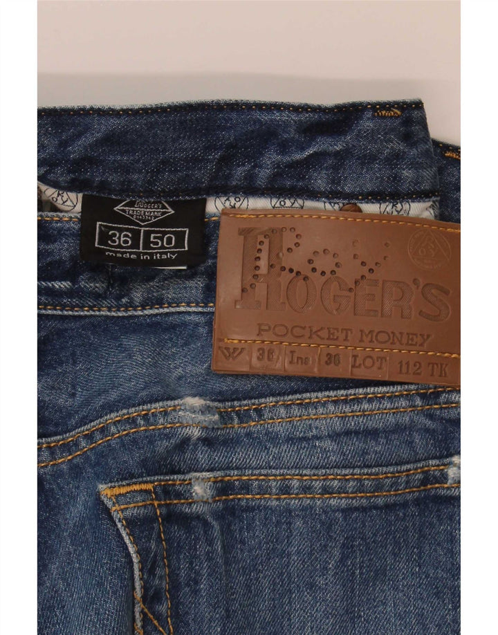 Roy Rogers Mens Thanaz Distressed Denim Shorts IT 50 Large W36  Blue
