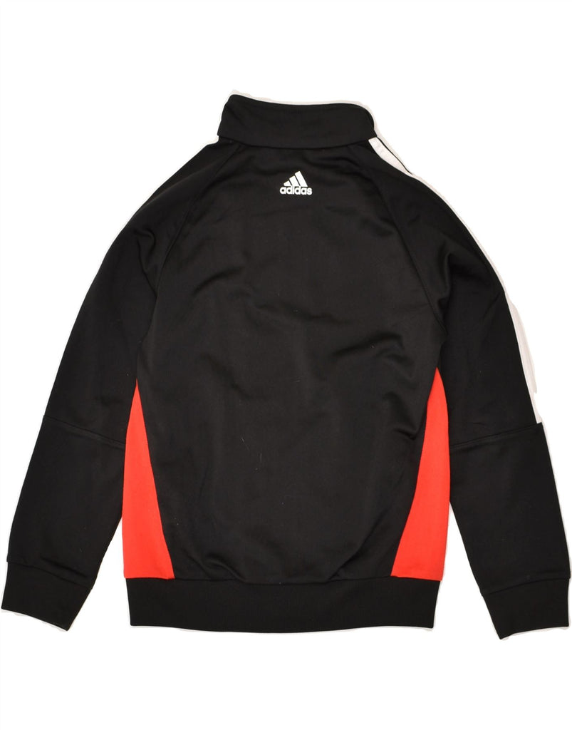 ADIDAS Boys Graphic Tracksuit Top Jacket 7-8 Years  Black Colourblock | Vintage Adidas | Thrift | Second-Hand Adidas | Used Clothing | Messina Hembry 