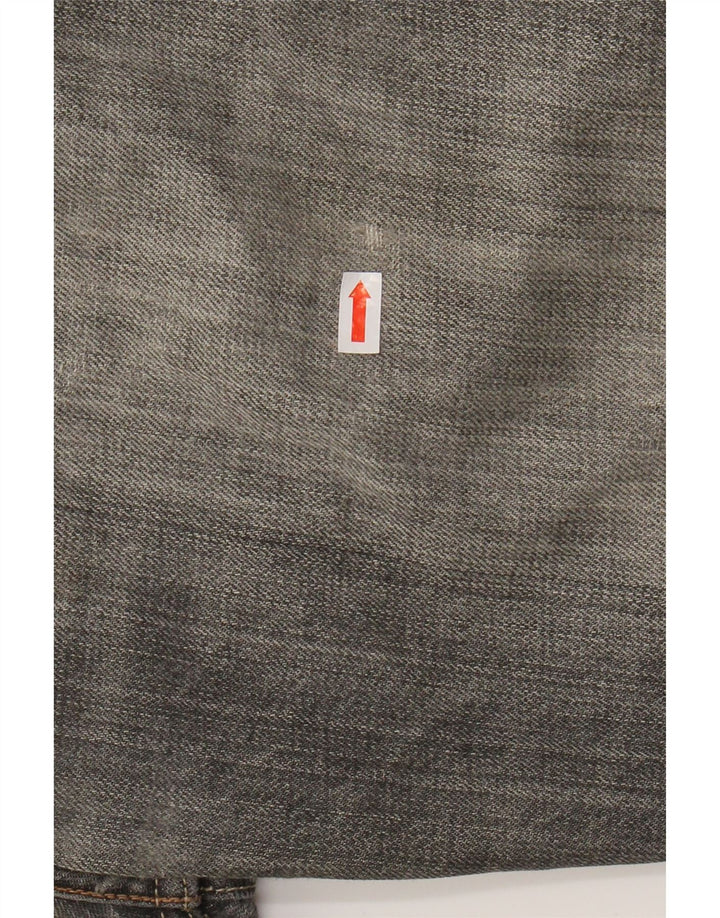 LEVI'S Mens 505 Straight Jeans W33 L30 Grey Cotton