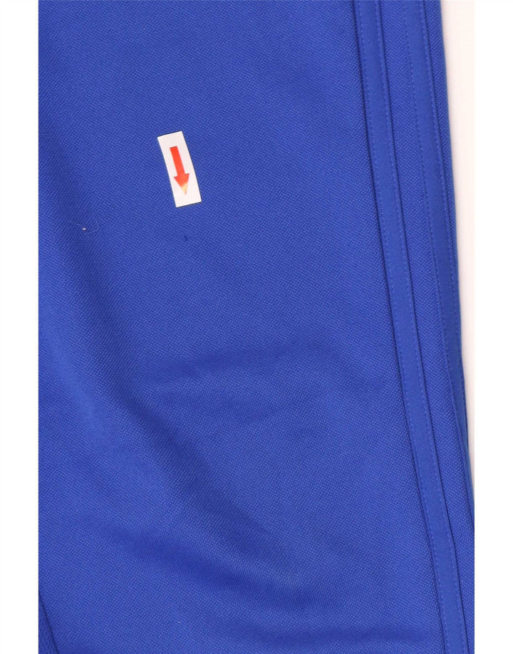 Adidas Boys Slim Fit Tracksuit Trousers 13-14 Years  Blue Polyester