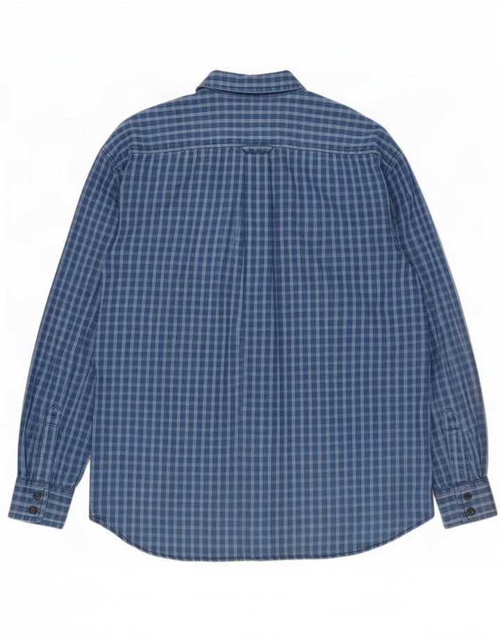 Lee Mens Shirt XL Blue Check Cotton