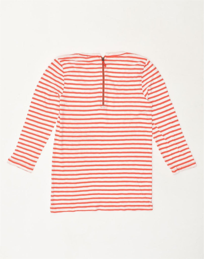 J. CREW Womens Top Long Sleeve UK 12 Medium Red Striped Cotton | Vintage J. Crew | Thrift | Second-Hand J. Crew | Used Clothing | Messina Hembry 