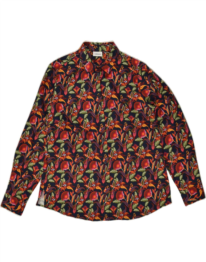 WALBUSCH Womens Shirt EU 40 Medium Multicoloured Floral Cotton Vintage Walbusch and Second-Hand Walbusch from Messina Hembry 