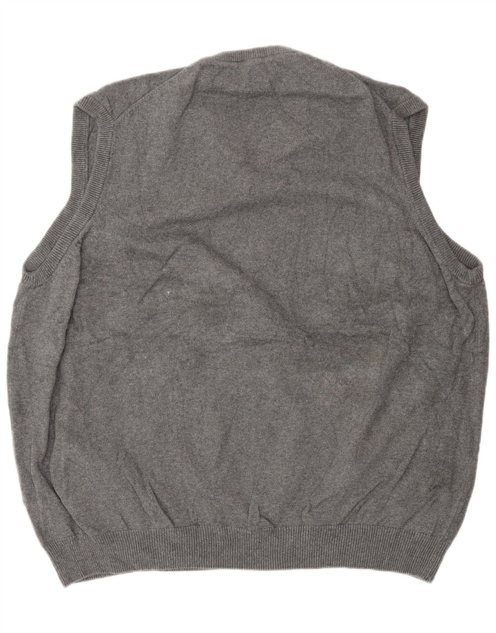 Marks & Spencer Mens Regular Fit Vest Tank Top 2XL Grey Cotton