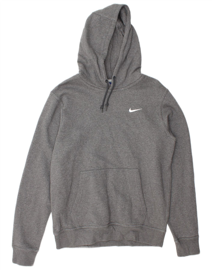 Nike Mens Hoodie Jumper Medium Grey Cotton