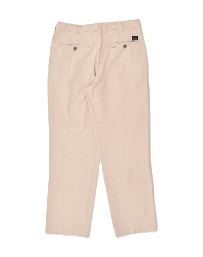 MASH Mens Pegged Chino Trousers IT 48 Medium W34 L30 Beige Cotton | Vintage Mash | Thrift | Second-Hand Mash | Used Clothing | Messina Hembry 