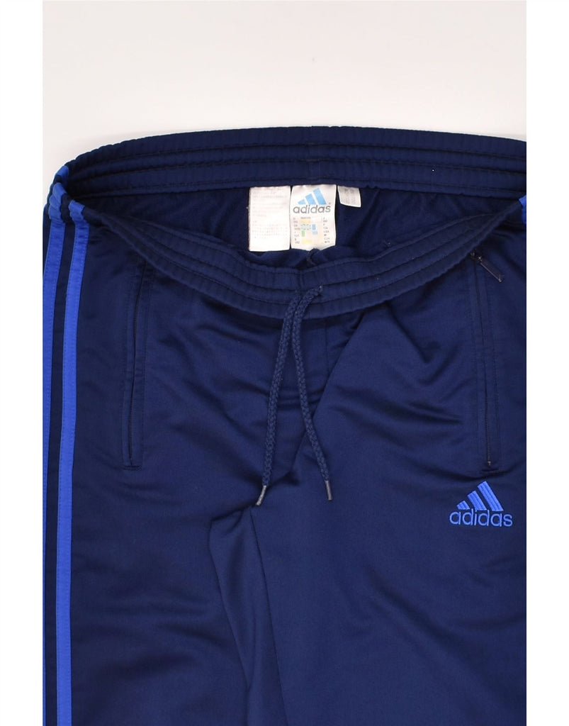 ADIDAS Womens Tracksuit Trousers Size 30/32 XS Navy Blue Polyester | Vintage Adidas | Thrift | Second-Hand Adidas | Used Clothing | Messina Hembry 