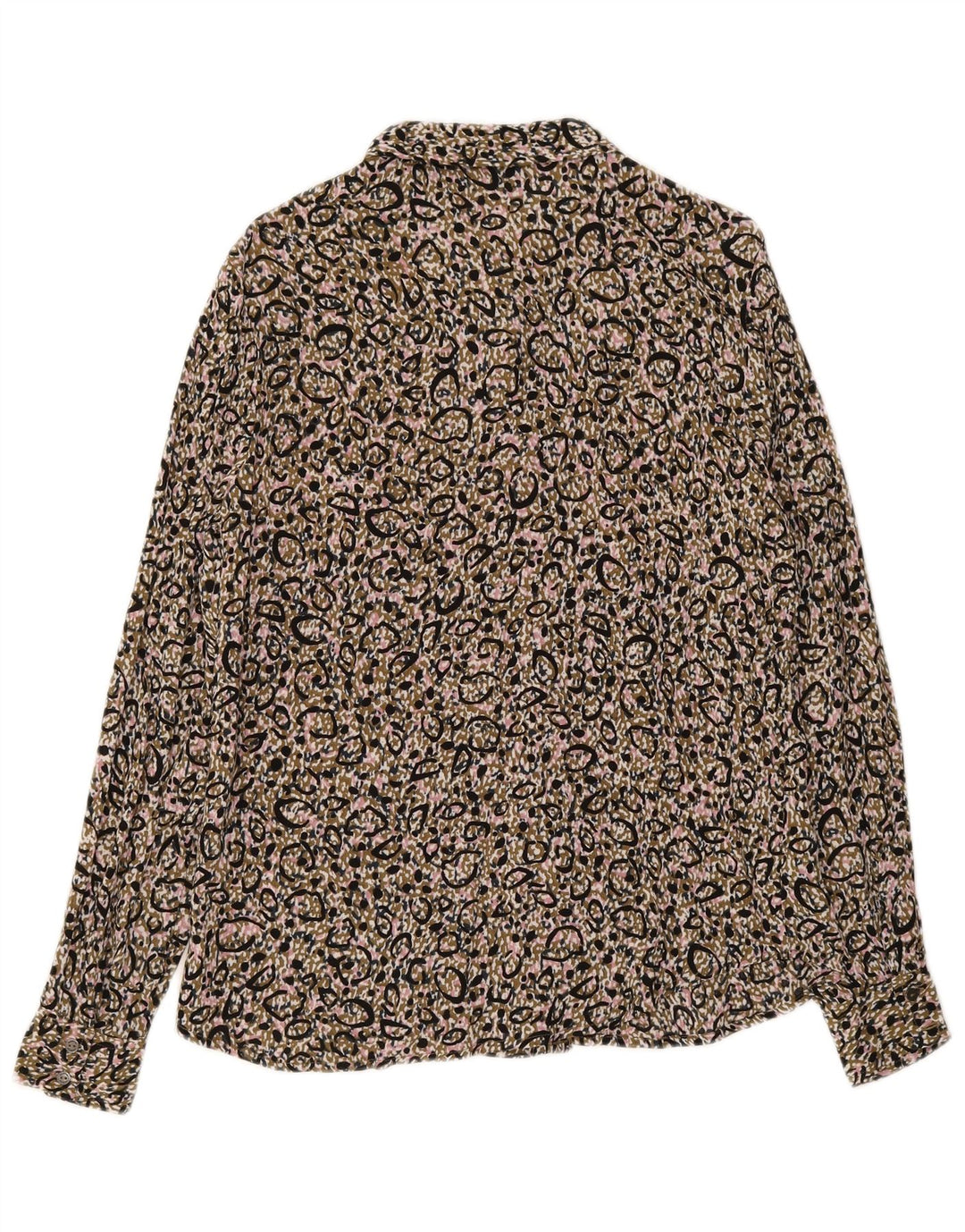 Garcia Womens Abstract Pattern Shirt UK 10 Small Multicoloured Viscose