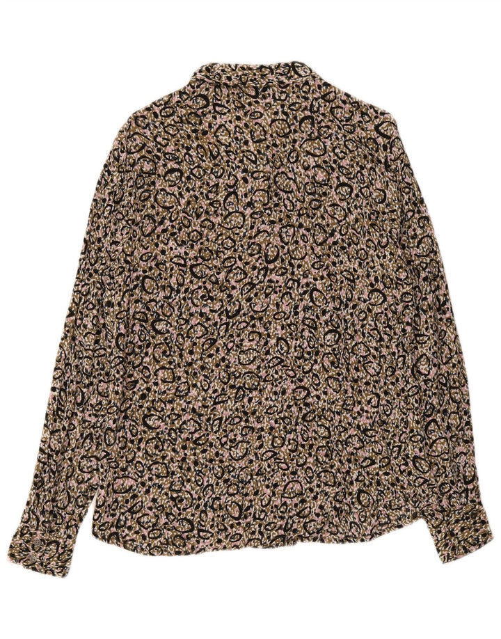 Garcia Womens Abstract Pattern Shirt UK 10 Small Multicoloured Viscose
