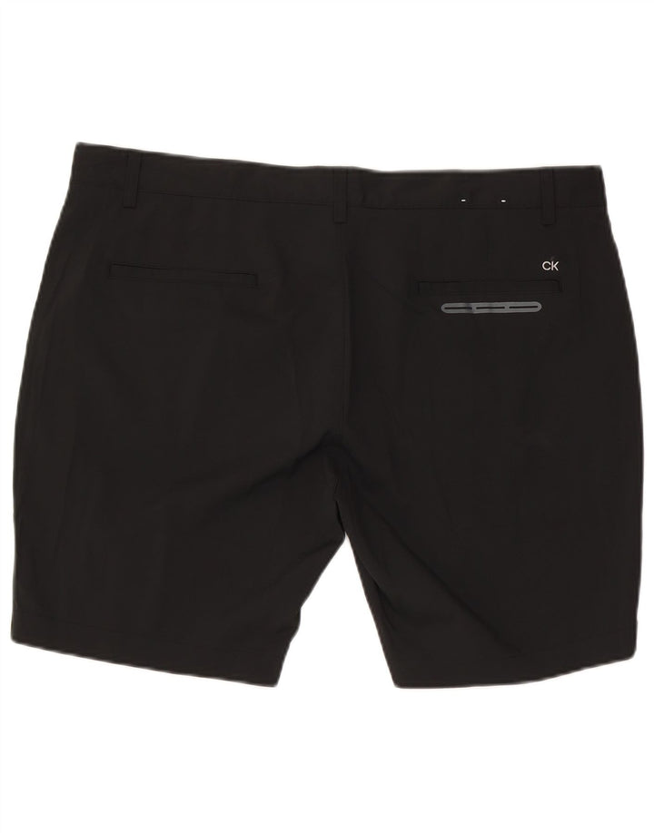 Calvin Klein Mens Chino Shorts W40 XL  Black Polyester